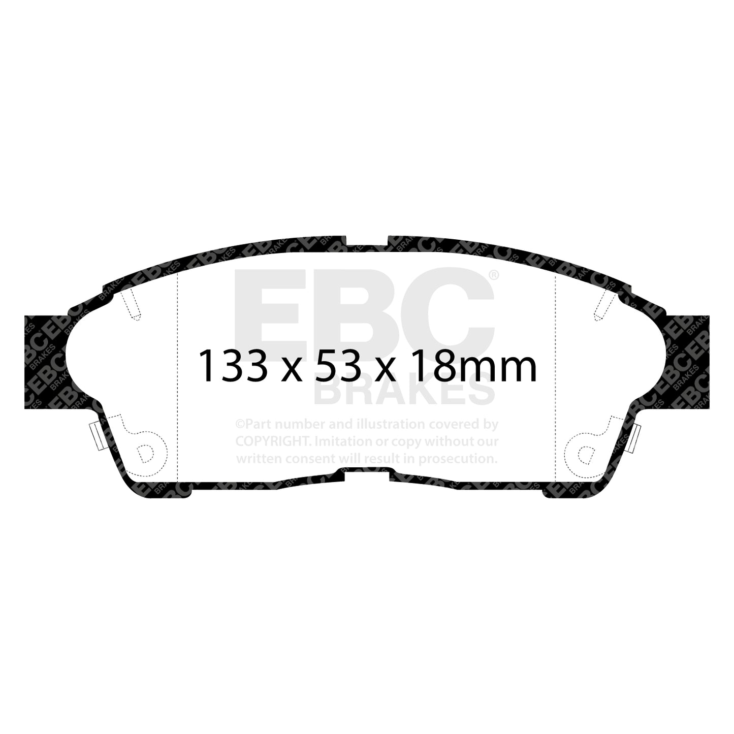 EBC Brakes Greenstuff 6000 Series Truck and SUV Brake Pad Set (DP6992)