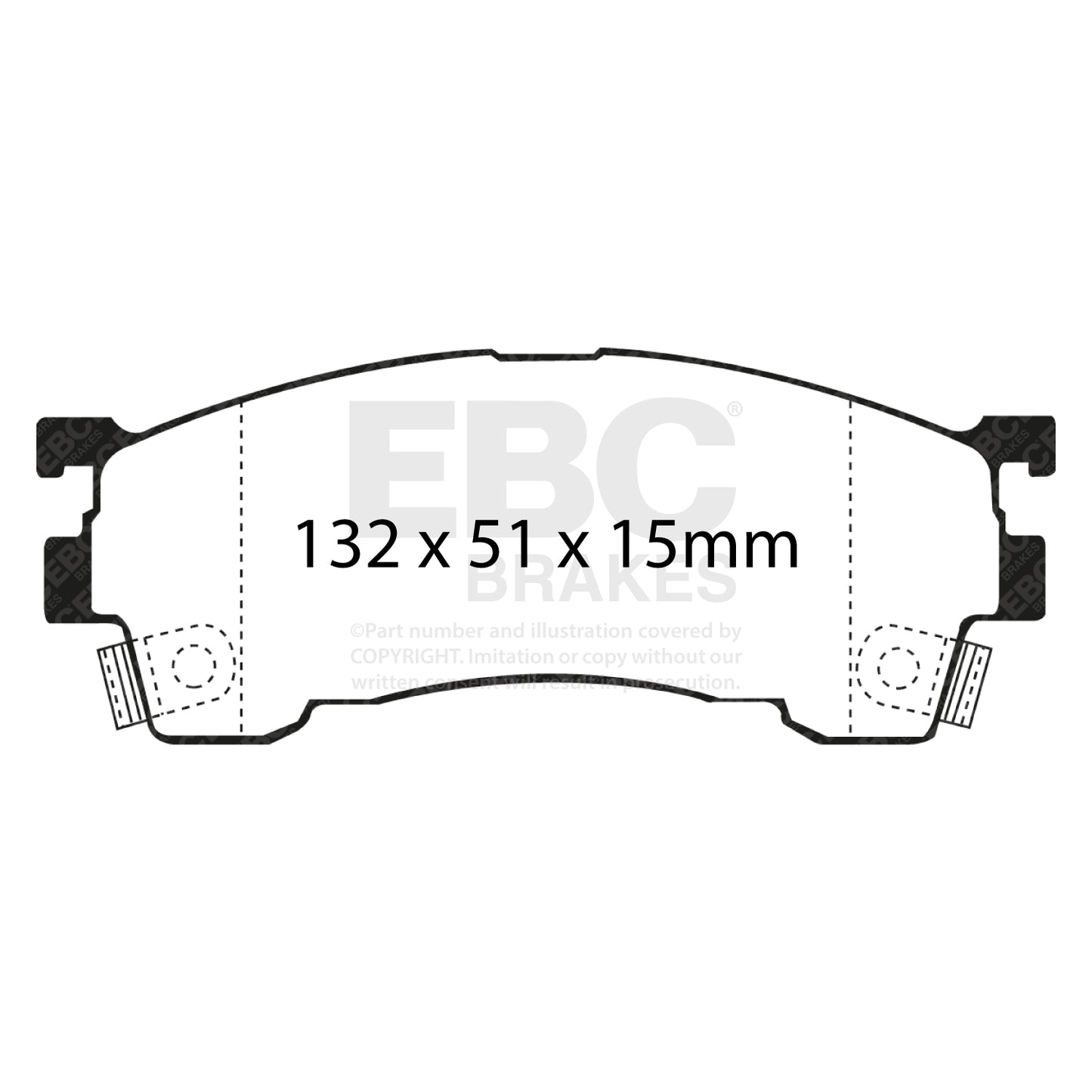EBC Brakes Greenstuff 6000 Series Truck and SUV Brake Pad Set (DP6992)