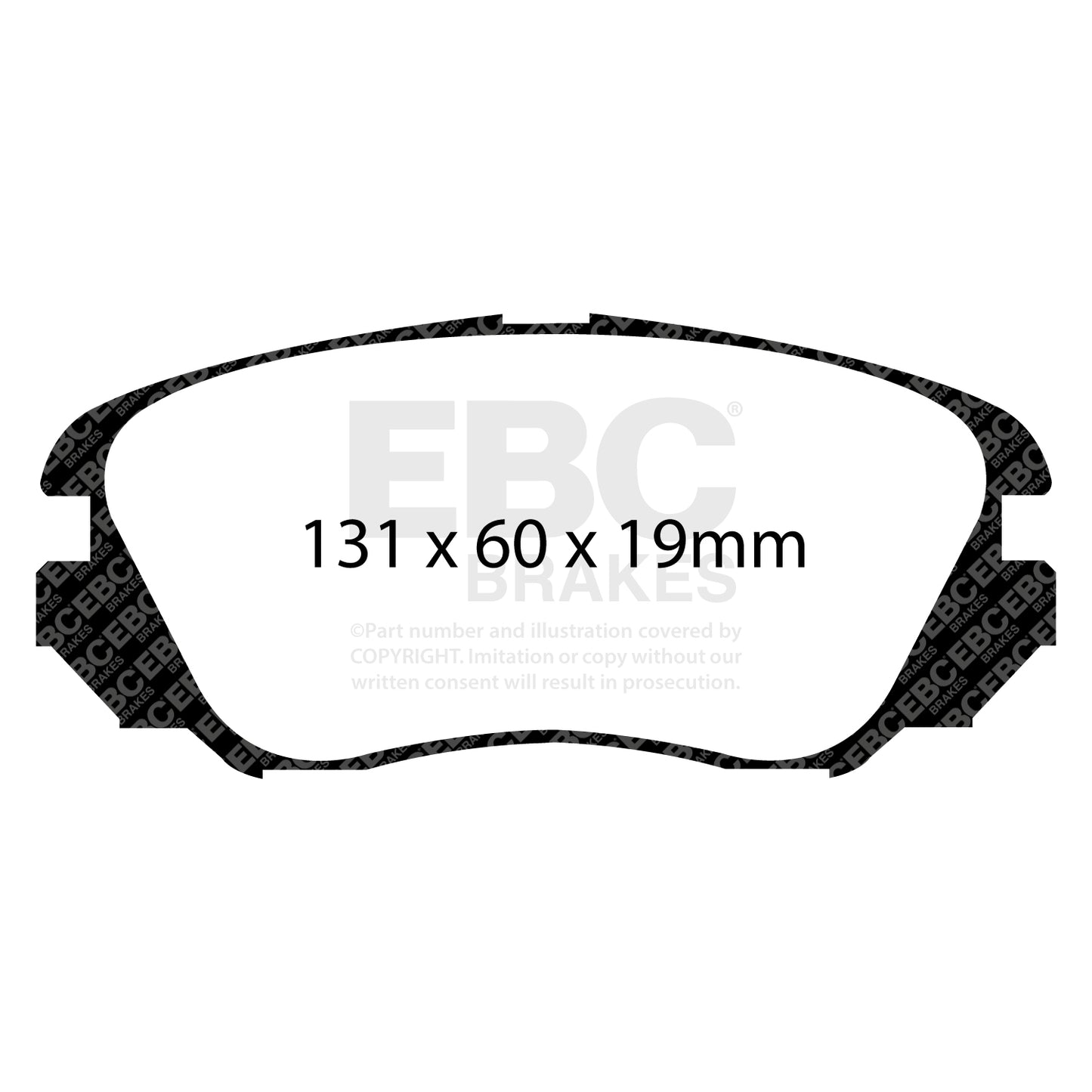 EBC Brakes Greenstuff 6000 Series Truck and SUV Brake Pad Set (DP6992)