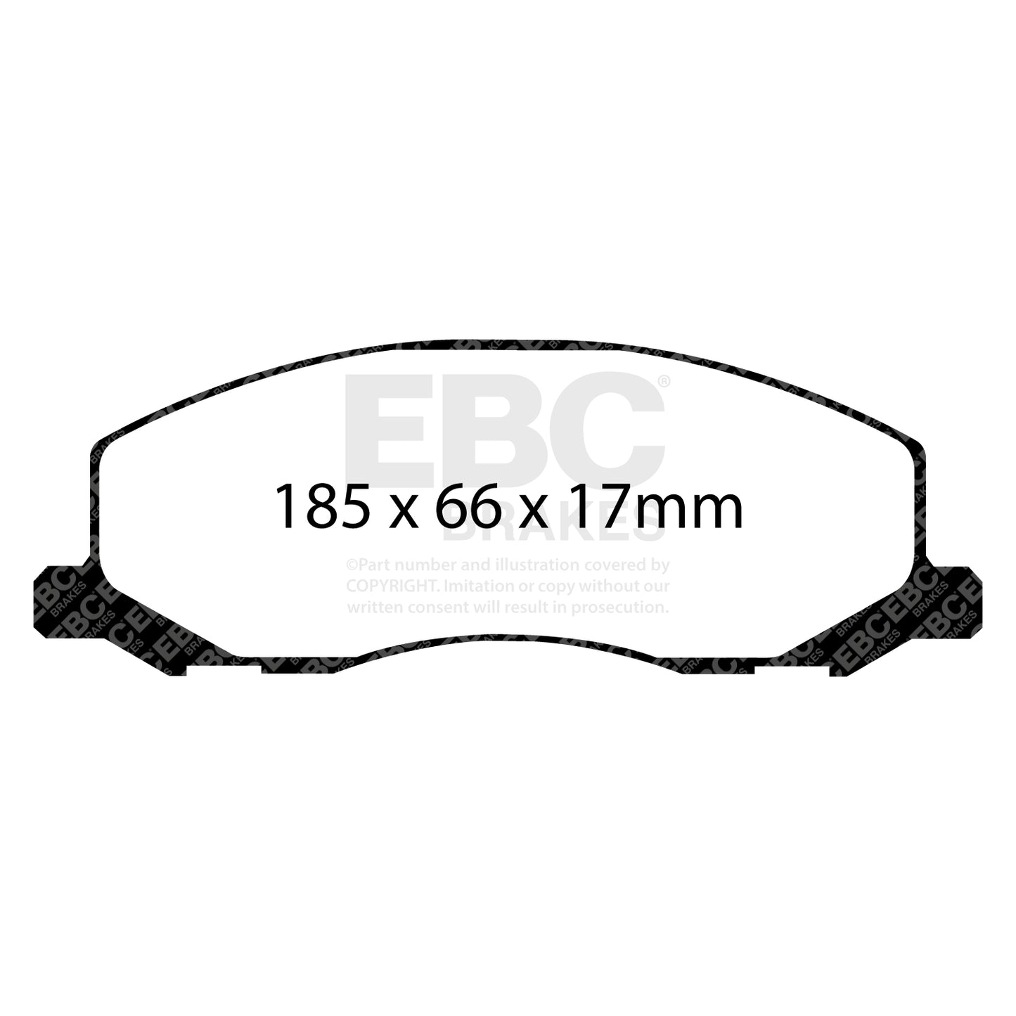 EBC Brakes Greenstuff 6000 Series Truck and SUV Brake Pad Set (DP6992)