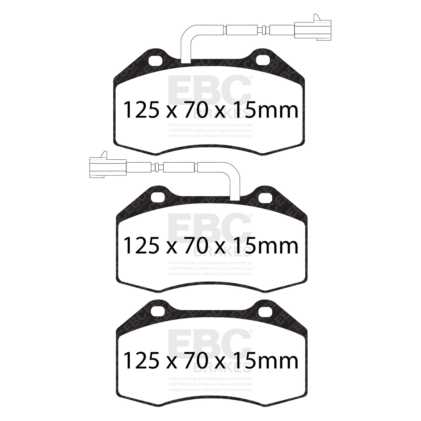 EBC Brakes Greenstuff 6000 Series Truck and SUV Brake Pad Set (DP6992)