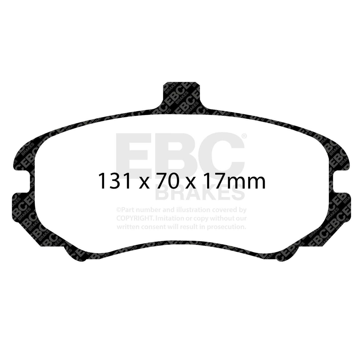 EBC Brakes Greenstuff 6000 Series Truck and SUV Brake Pad Set (DP6992)