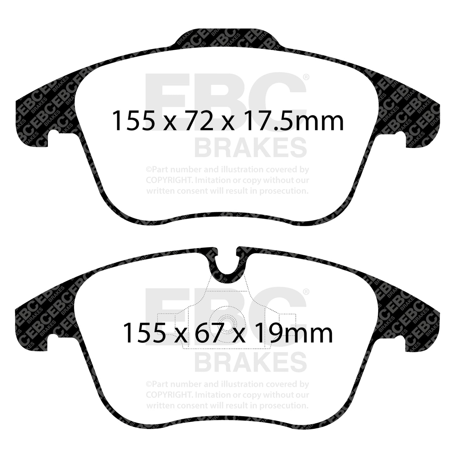EBC Brakes Greenstuff 6000 Series Truck and SUV Brake Pad Set (DP6992)