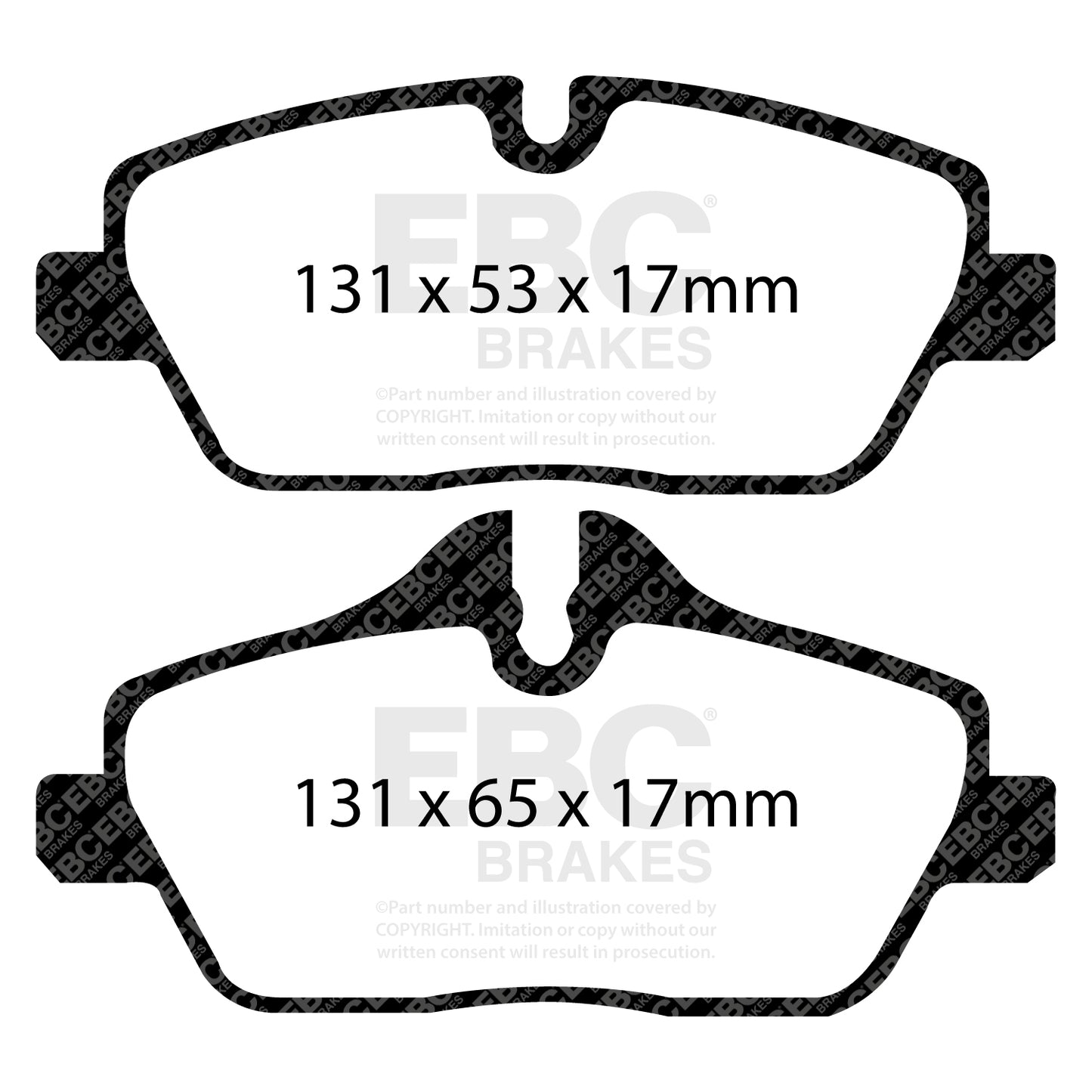 EBC Brakes Greenstuff 6000 Series Truck and SUV Brake Pad Set (DP6992)