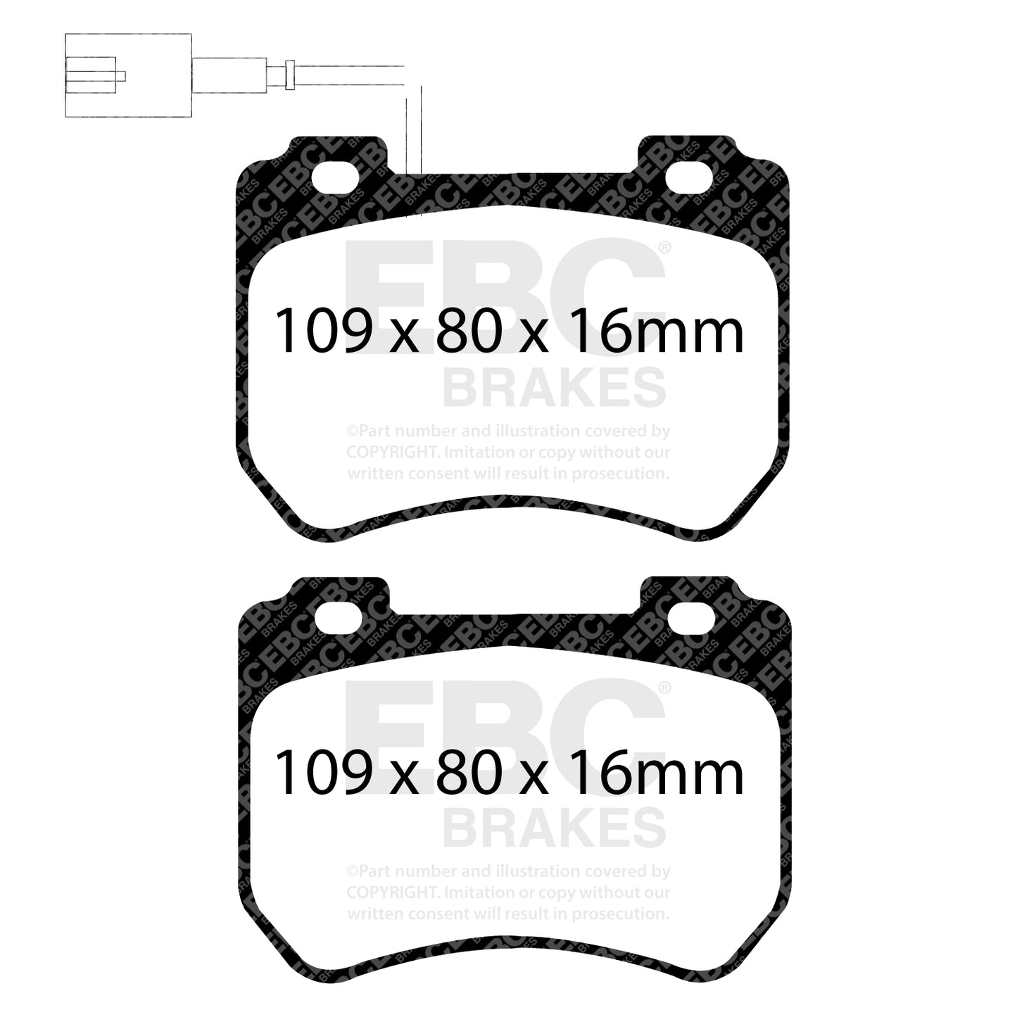 EBC Brakes Greenstuff 6000 Series Truck and SUV Brake Pad Set (DP6992)