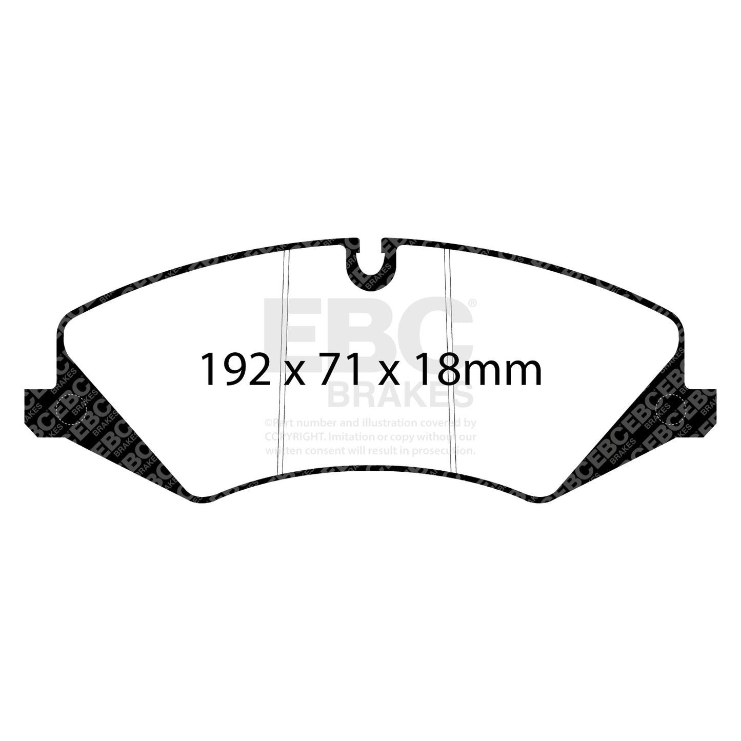 EBC Brakes Greenstuff 6000 Series Truck and SUV Brake Pad Set (DP6992)