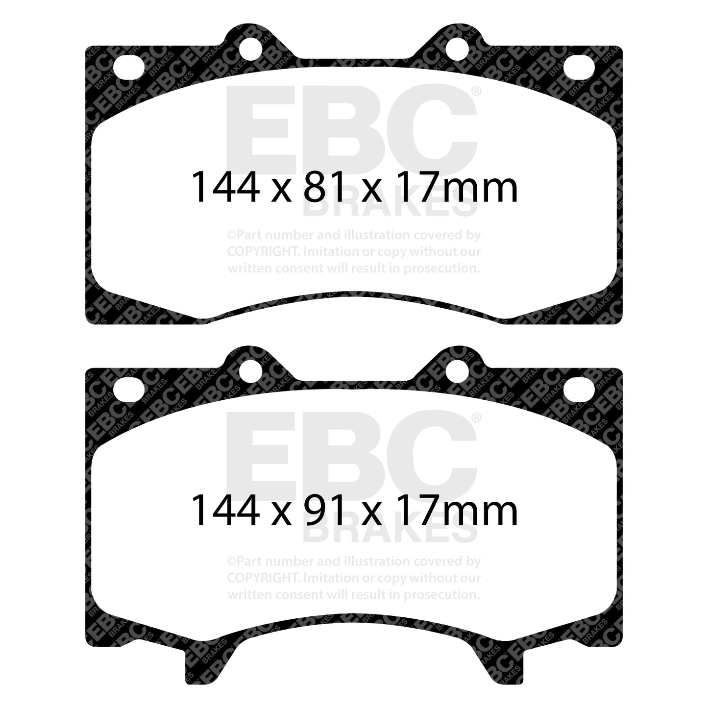 EBC Brakes Greenstuff 6000 Series Truck and SUV Brake Pad Set (DP6992)