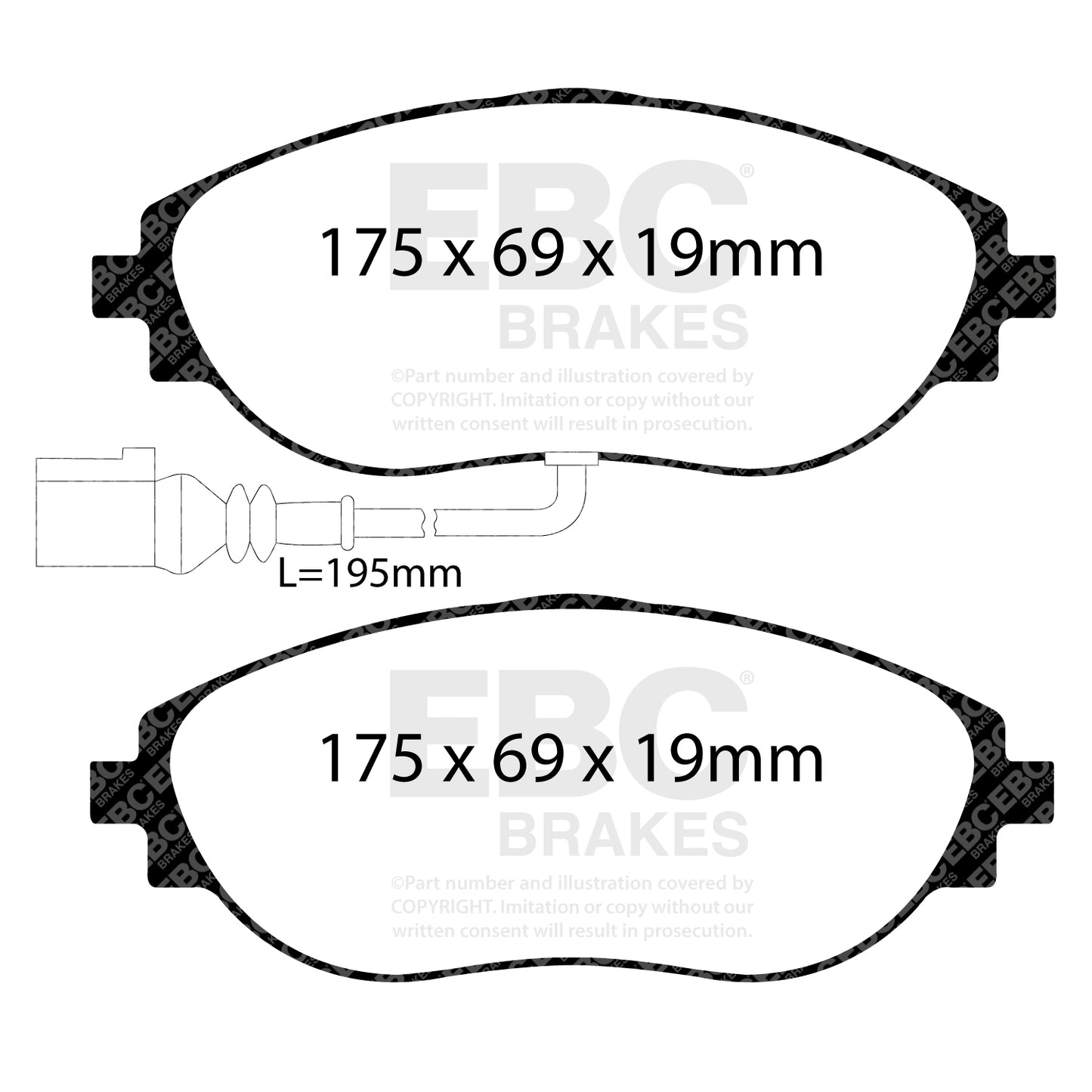 EBC Brakes Greenstuff 6000 Series Truck and SUV Brake Pad Set (DP6992)