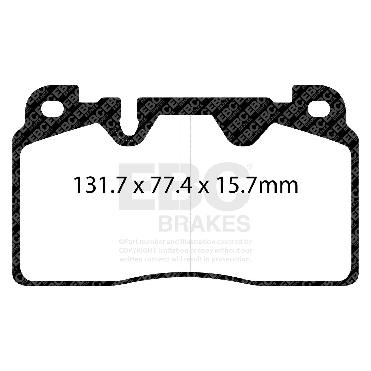 EBC Brakes Greenstuff 6000 Series Truck and SUV Brake Pad Set (DP6992)