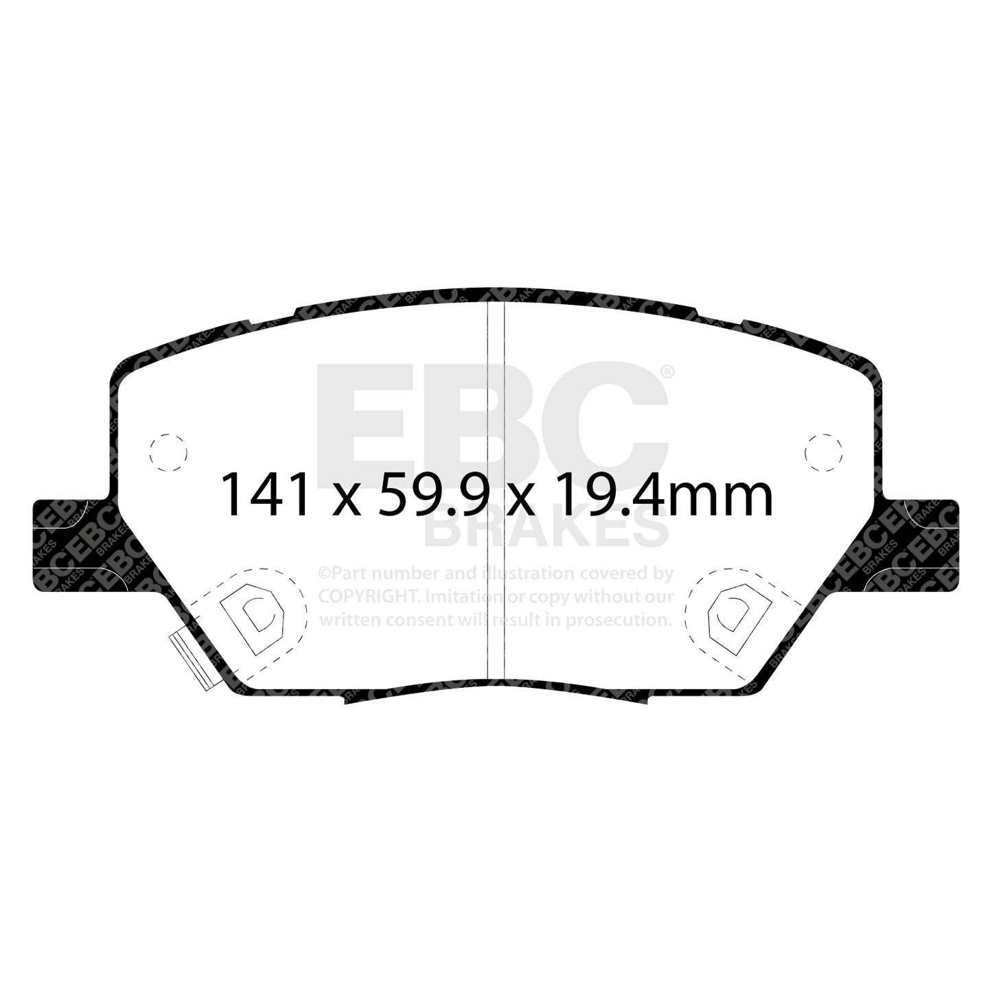 EBC Brakes Greenstuff 6000 Series Truck and SUV Brake Pad Set (DP6992)