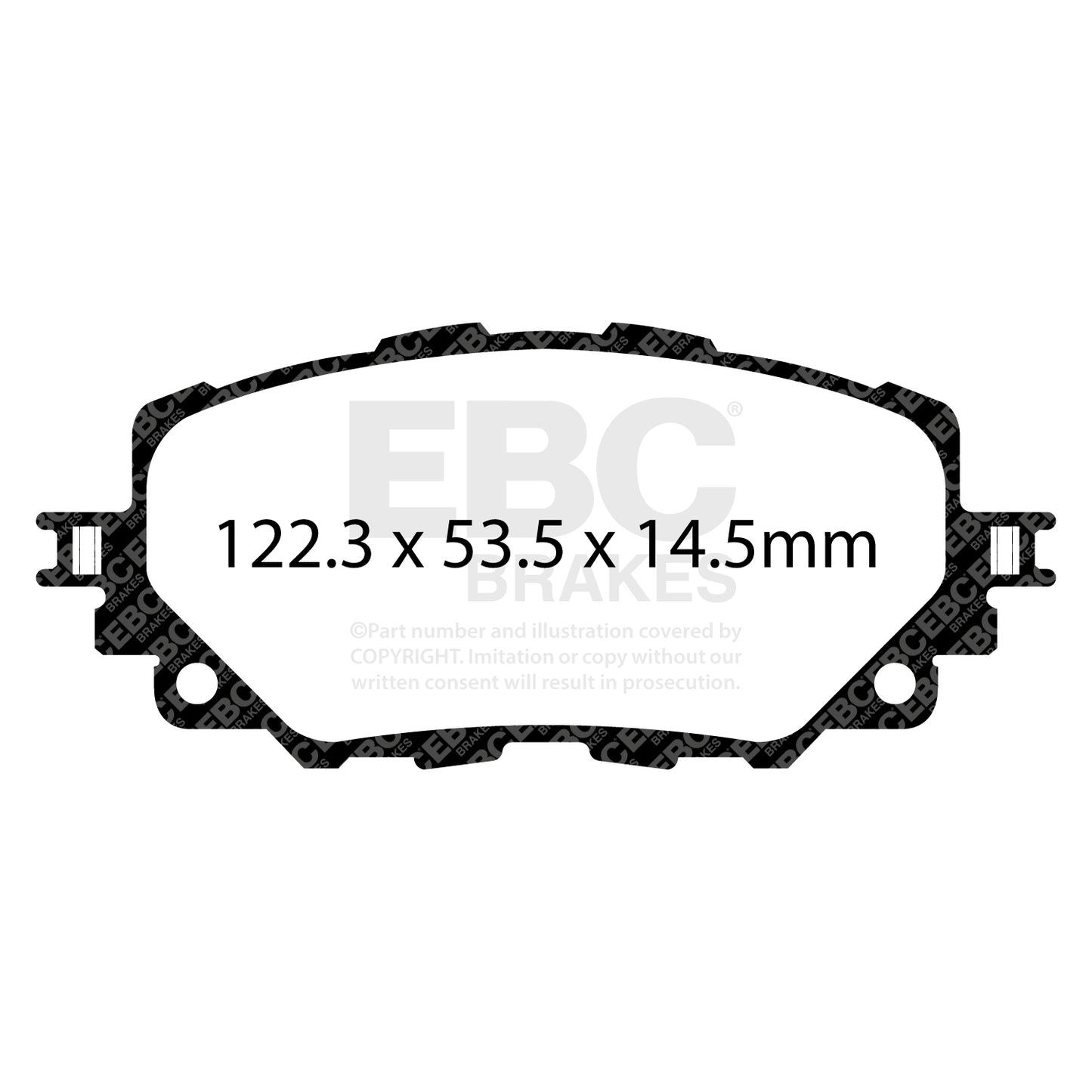 EBC Brakes Greenstuff 6000 Series Truck and SUV Brake Pad Set (DP6992)