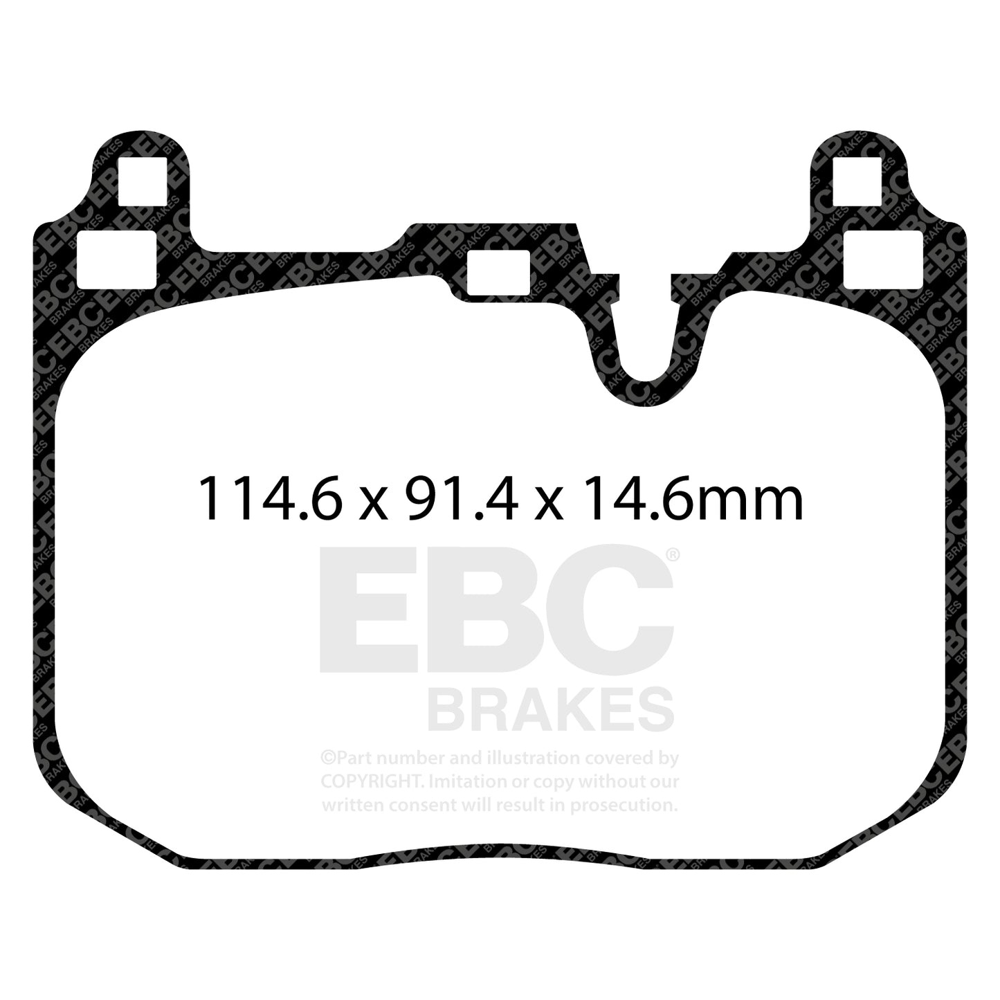 EBC Brakes Greenstuff 6000 Series Truck and SUV Brake Pad Set (DP6992)