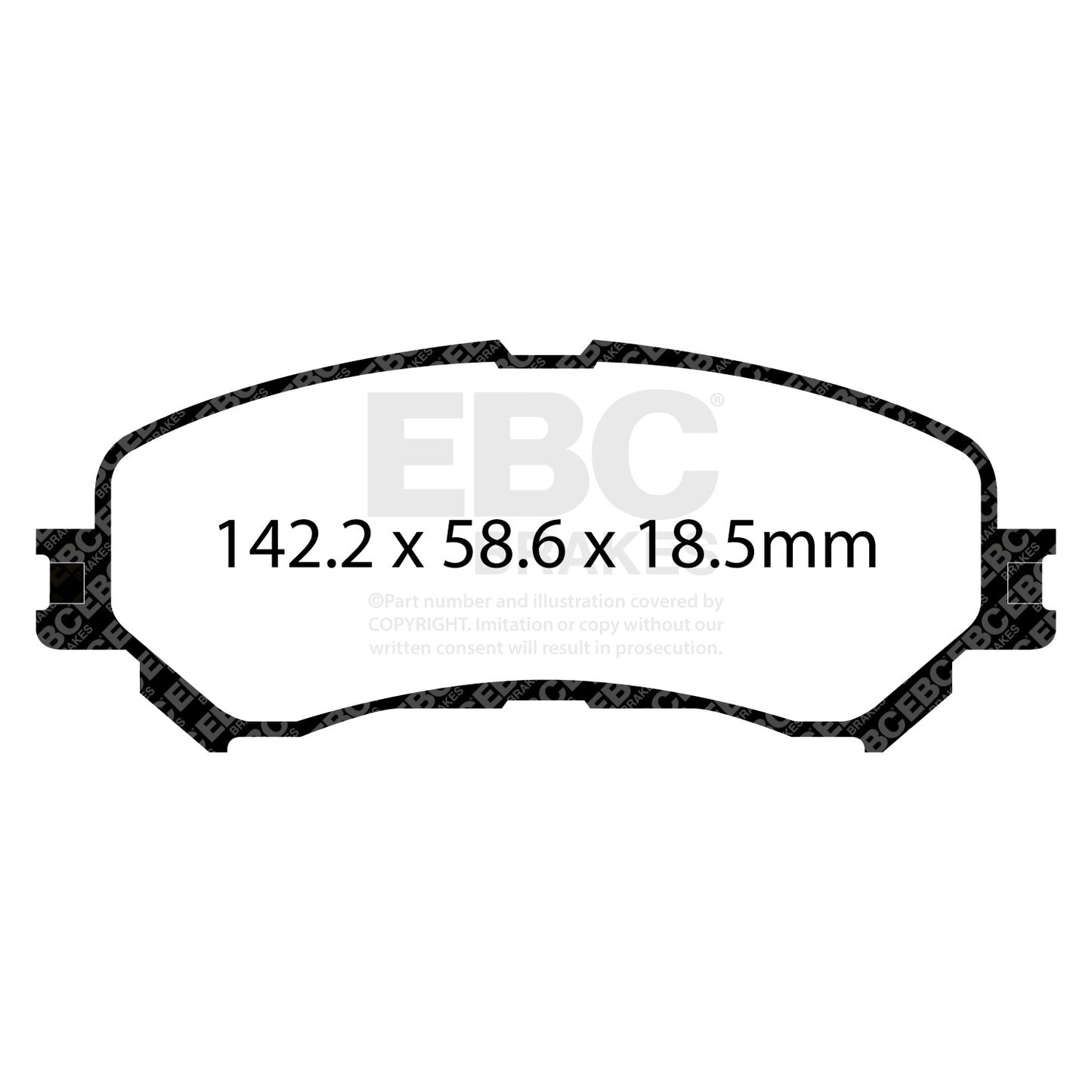 EBC Brakes Greenstuff 6000 Series Truck and SUV Brake Pad Set (DP6992)