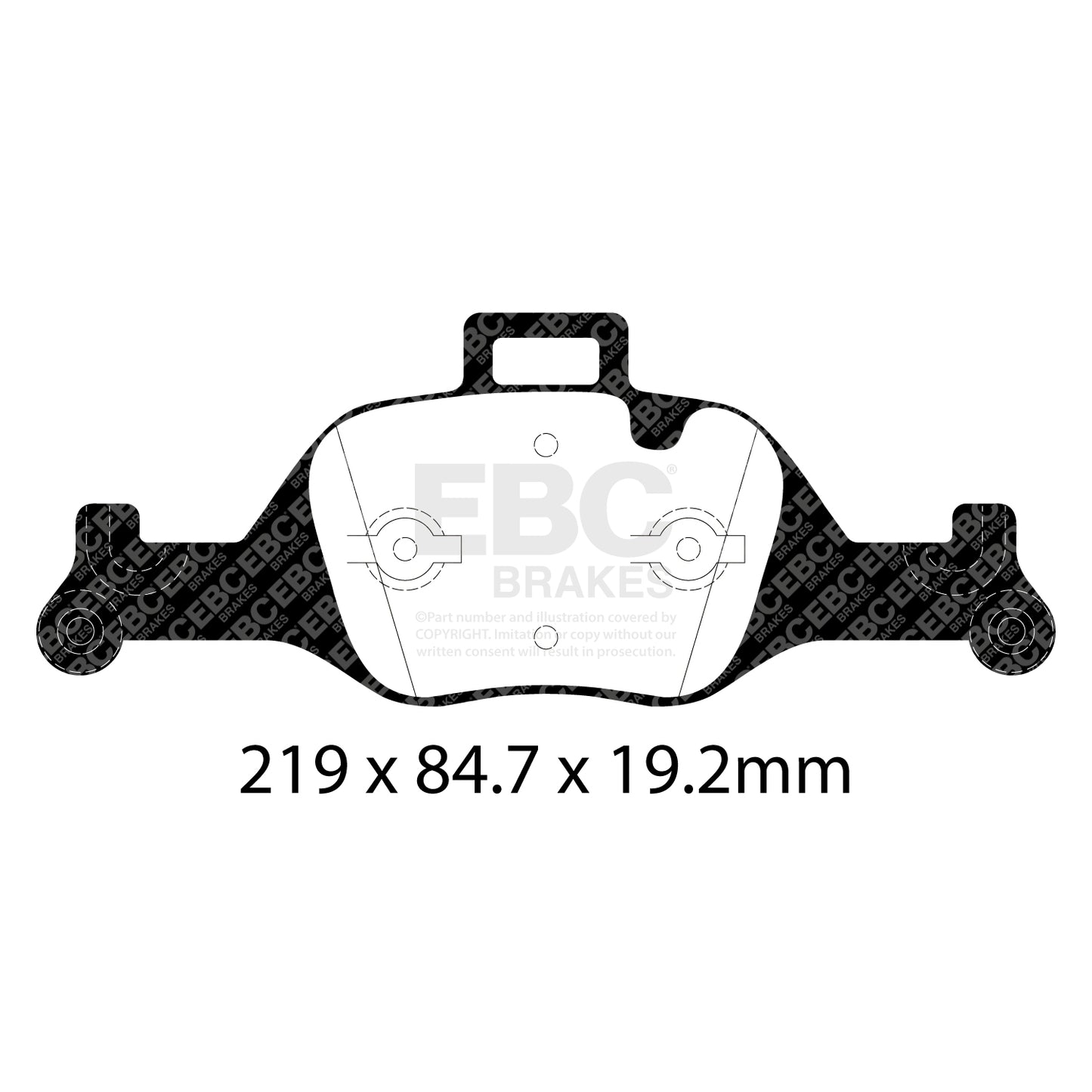 EBC Brakes Greenstuff 6000 Series Truck and SUV Brake Pad Set (DP6992)