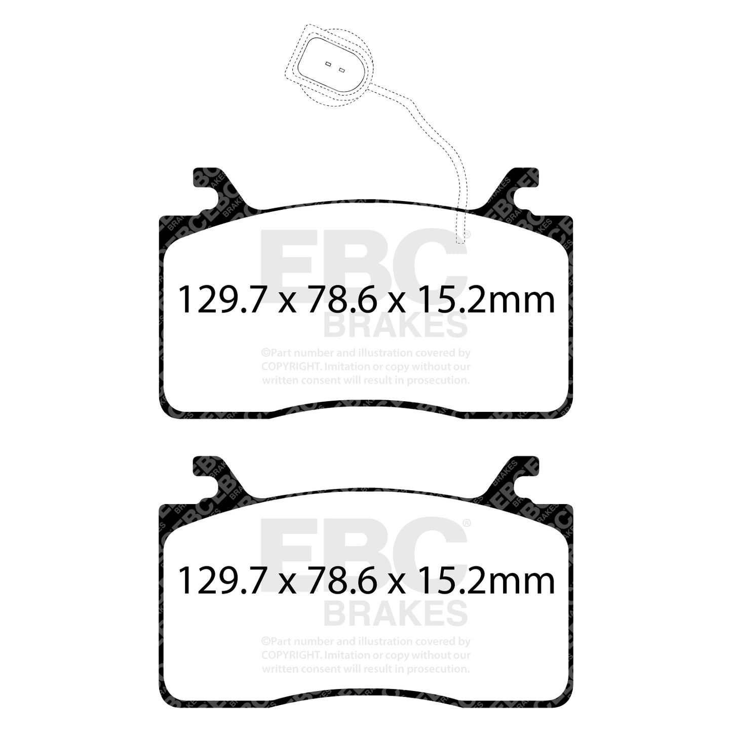 EBC Brakes Greenstuff 6000 Series Truck and SUV Brake Pad Set (DP6992)