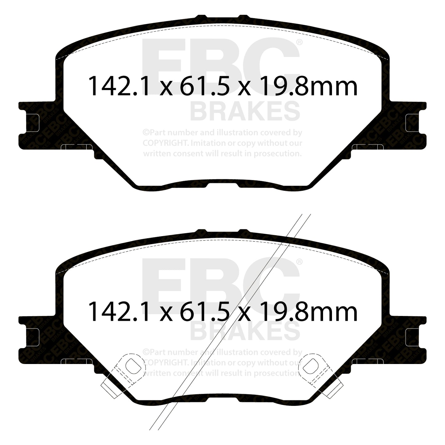 EBC Brakes Greenstuff 6000 Series Truck and SUV Brake Pad Set (DP6992)