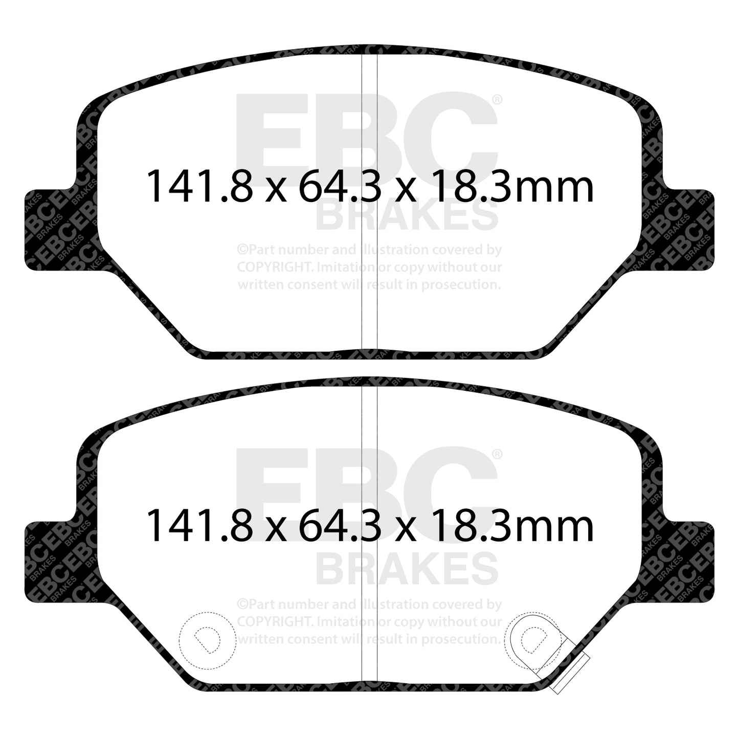 EBC Brakes Greenstuff 6000 Series Truck and SUV Brake Pad Set (DP6992)
