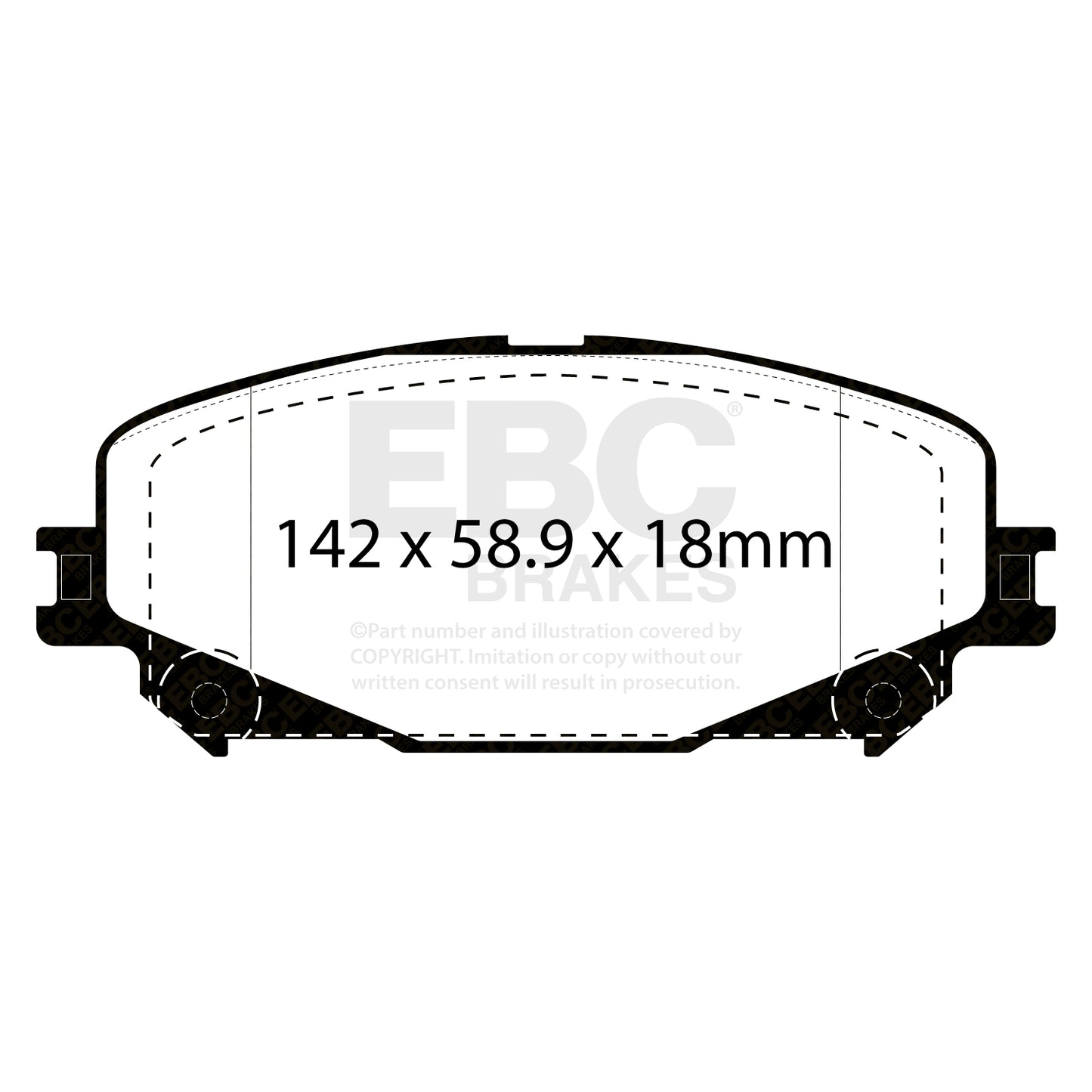 EBC Brakes Greenstuff 6000 Series Truck and SUV Brake Pad Set (DP6992)