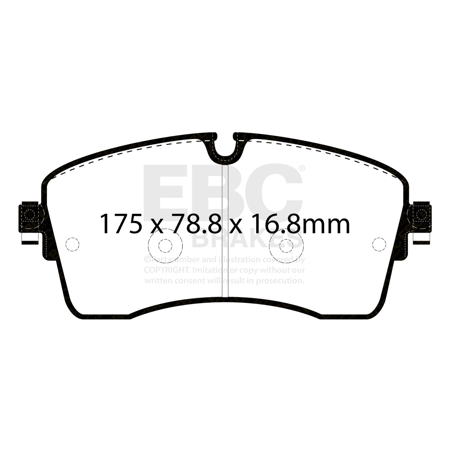 EBC Brakes Greenstuff 6000 Series Truck and SUV Brake Pad Set (DP6992)