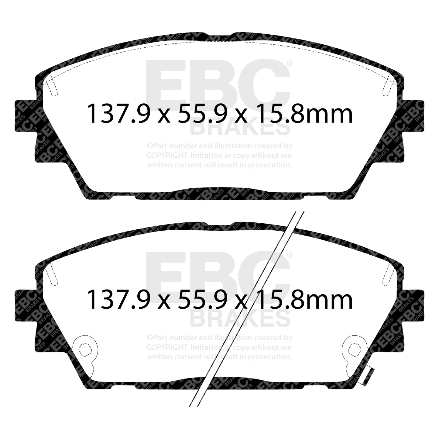 EBC Brakes Greenstuff 6000 Series Truck and SUV Brake Pad Set (DP6992)