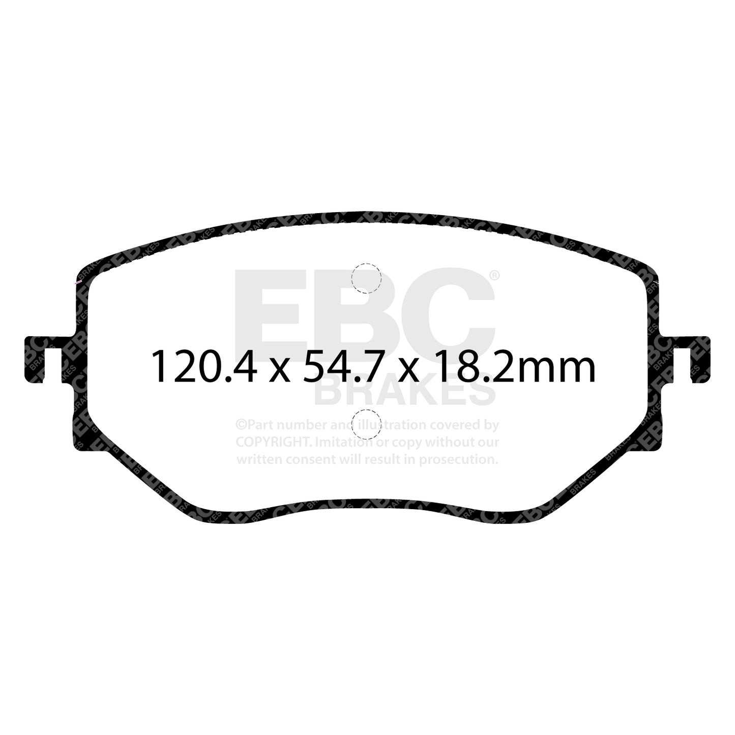 EBC Brakes Greenstuff 6000 Series Truck and SUV Brake Pad Set (DP6992)