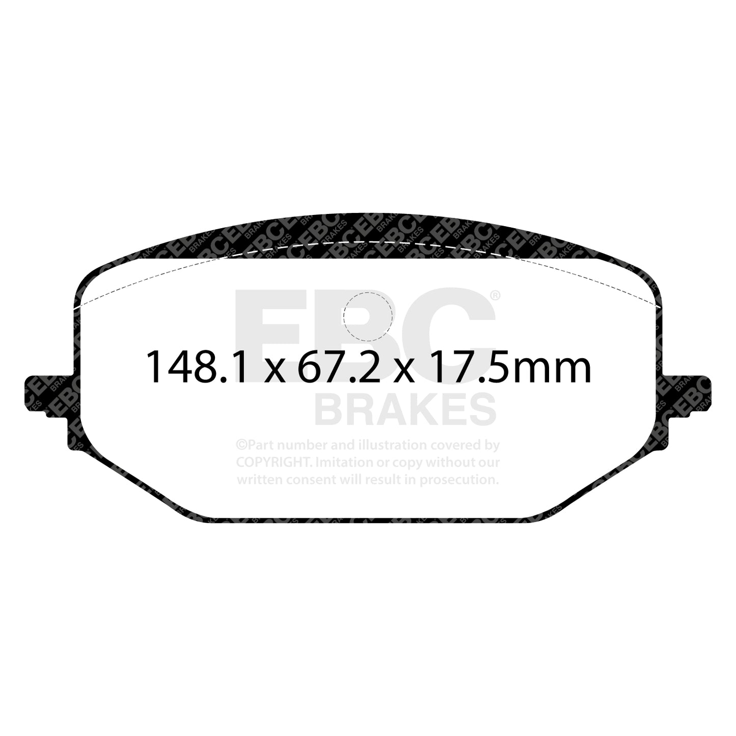 EBC Brakes Greenstuff 6000 Series Truck and SUV Brake Pad Set (DP6992)