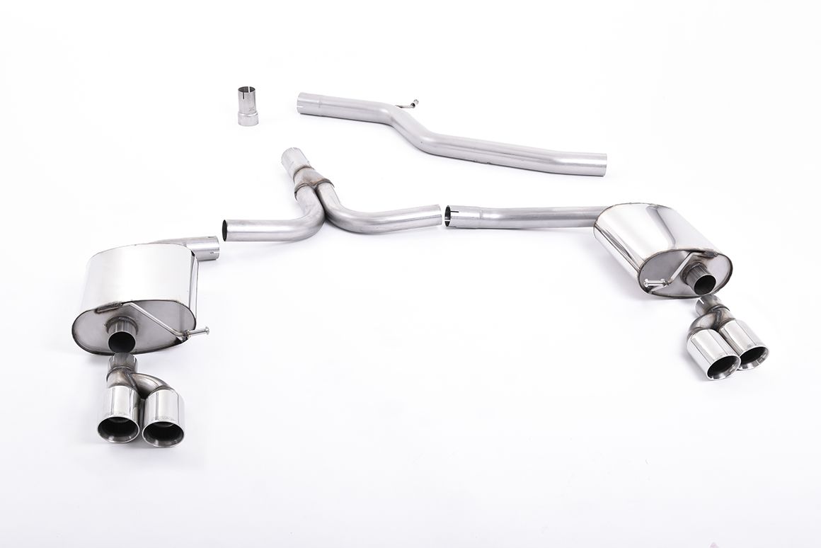 Milltek Sport Cat-back Exhaust - 2009 - 2011 Audi A4 2.0 TDi B8 177PS quattro Saloon and Avant
