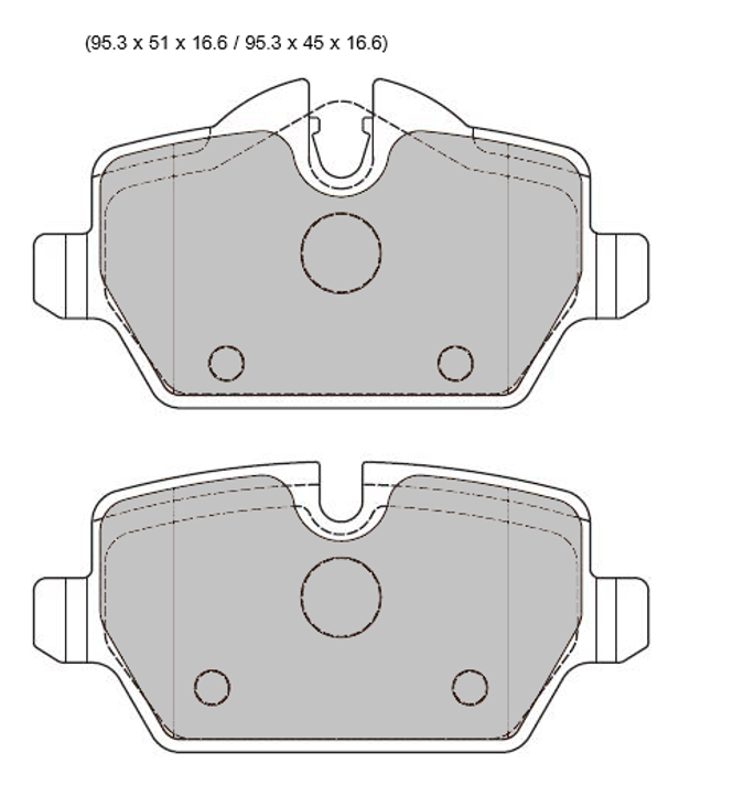 2013 - MINI MINI PACEMAN (R61) Cooper PBS Rear Brake Pads