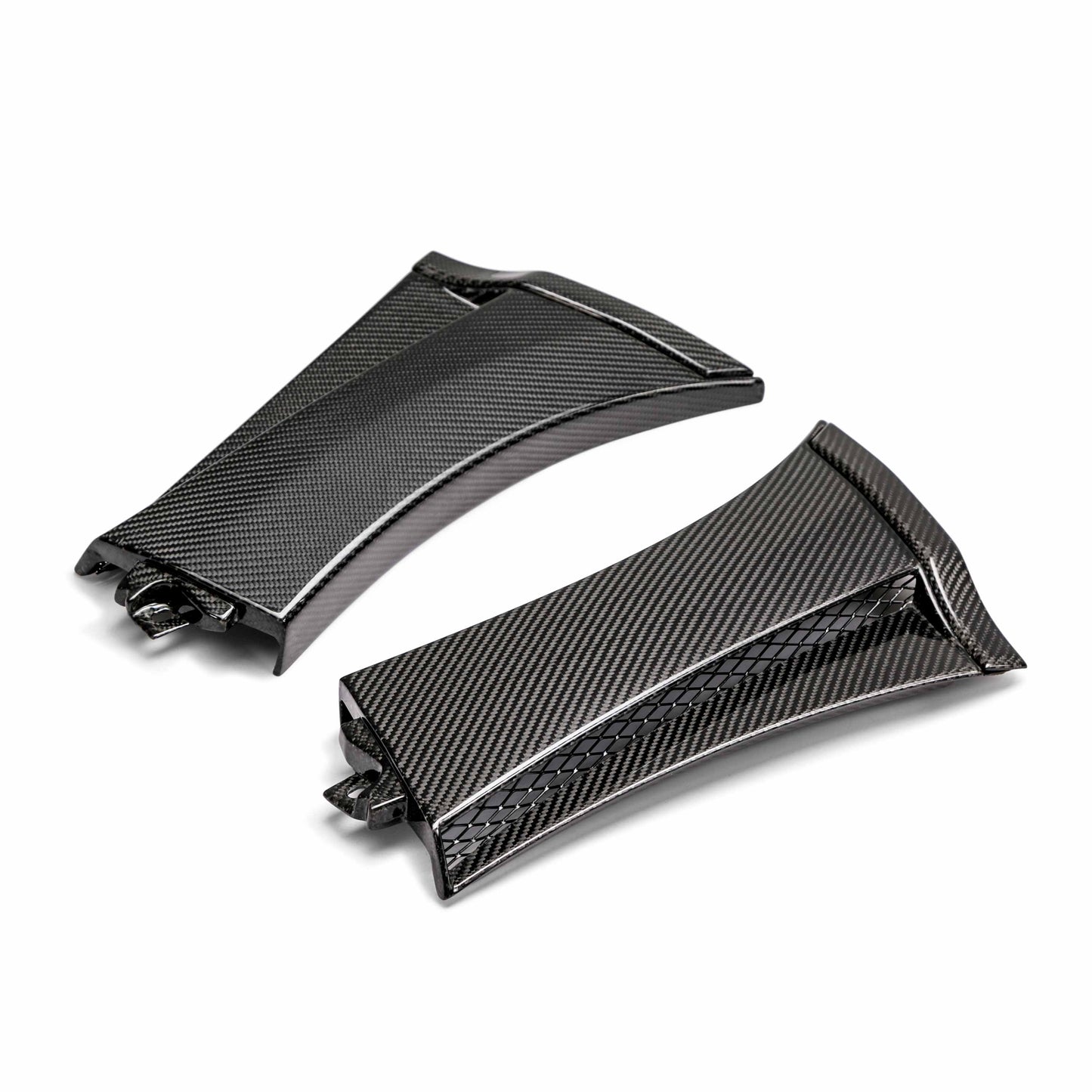 Carbon Fibre Wing Caps For 2008-2014 Subaru Sti / 2011-2014 Wrx