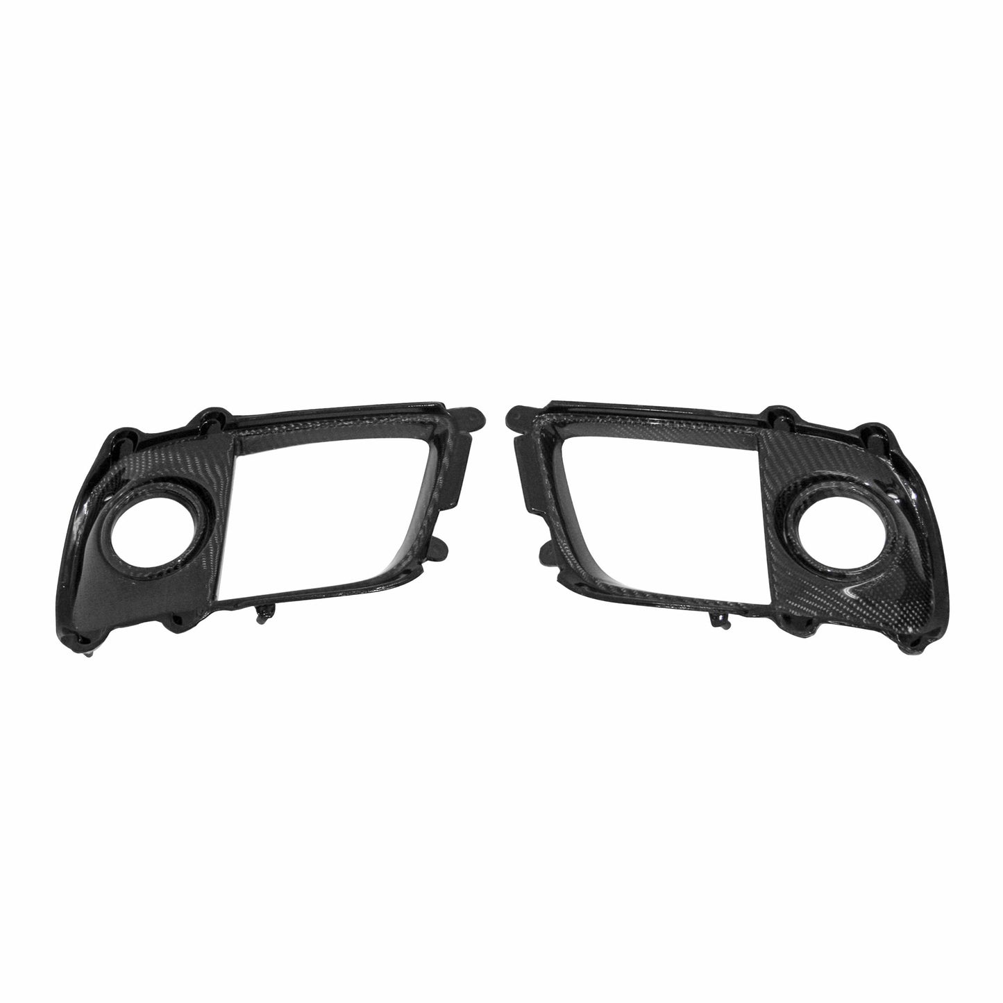 Carbon Fibre Fog Light Surround For 2008-2015 Mitsubishi Lancer Evo X