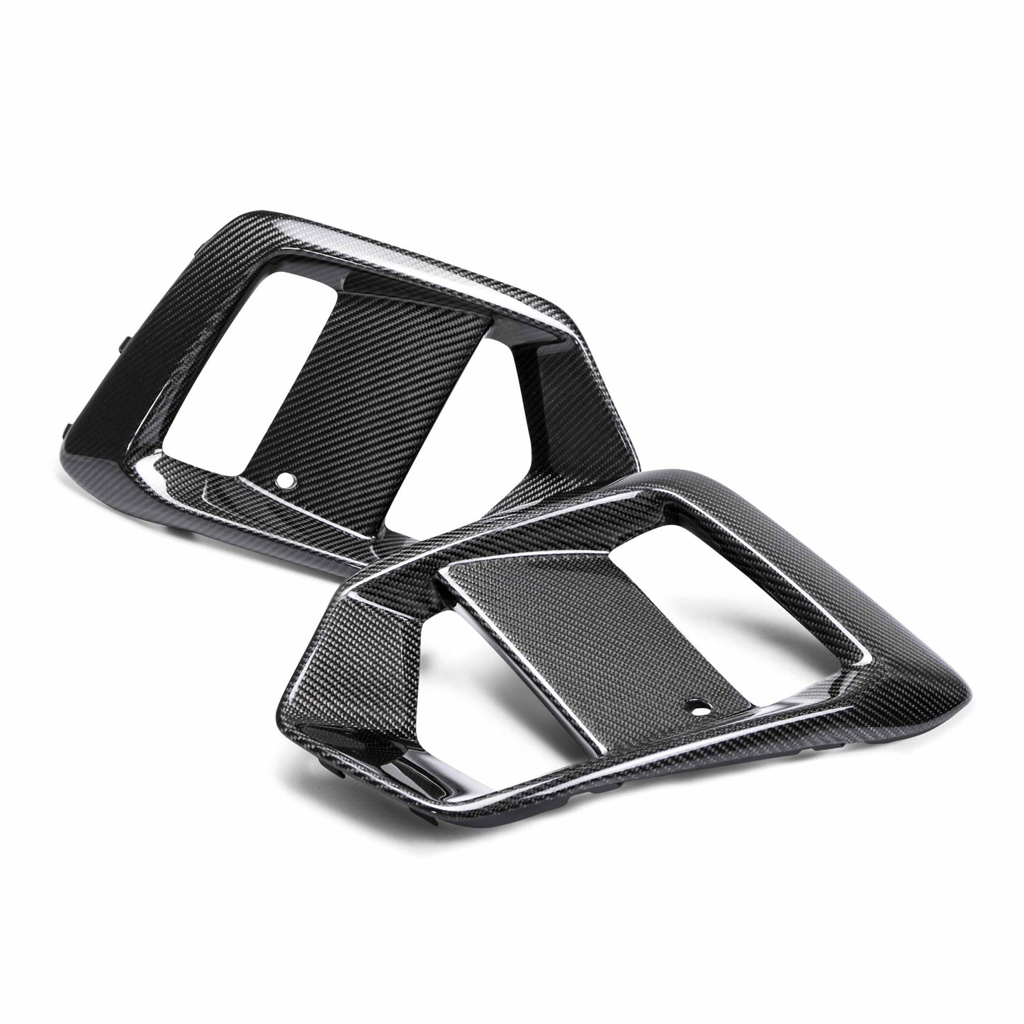 Carbon Fibre Fog Light Surround For 2016-2018 Ford Focus Rs