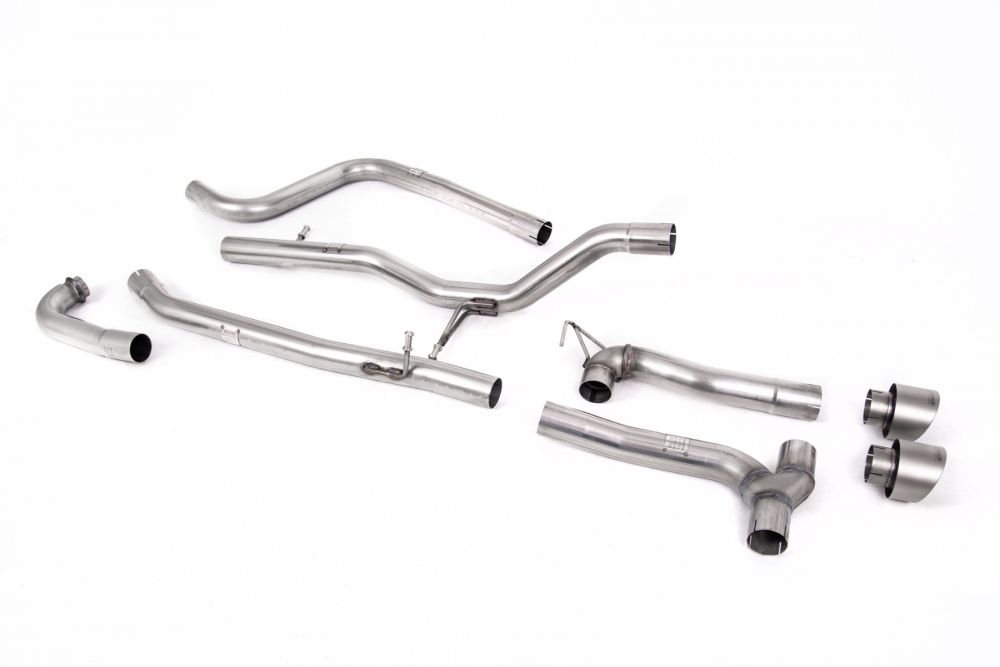 Milltek Sport Cat-back Exhaust - 2017 - 2019 Ford Fiesta MK8 1.0T EcoBoost ST-Line 3 & 5 Door (Non-OPF/GPF Models Only) - Dual Outlet Maxton Kits
