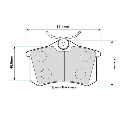 1999 -  AUDI TT 1.8 20V, Coupe Roadster PBS  Rear Brake Pads