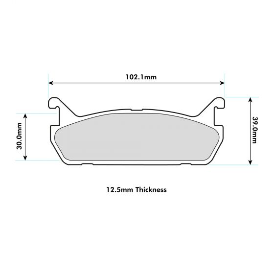 1990 - 1994 MAZDA MX-5 I (NA) 1.6 PBS  Rear Brake Pads
