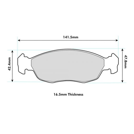 1994 - 1996 PEUGEOT 106 1.6 i PBS  Front Brake Pads