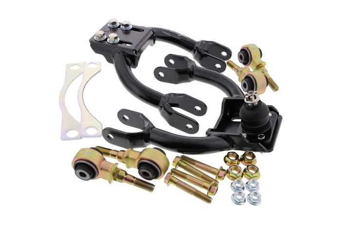 HR-CIVIC EGDC2DEL SOL FRONT UPPER CAMBER KIT BLACK INCLUDED HARDEN RUBBER BUSHING 2PCSSET