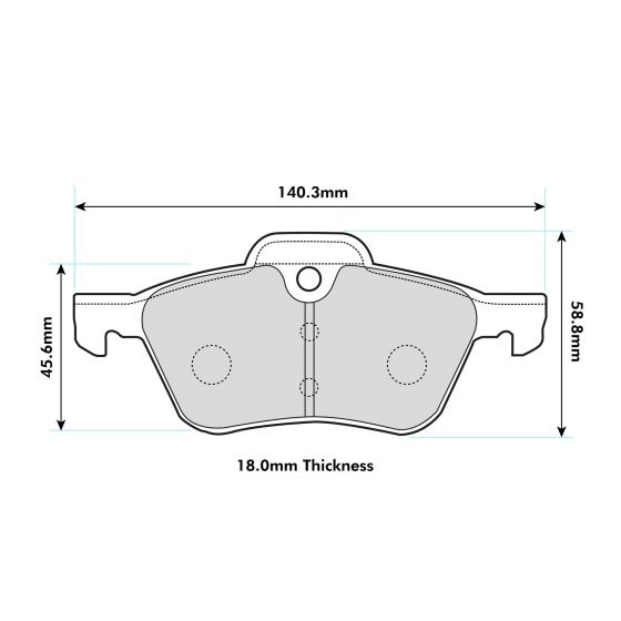 2002 - 2008 MINI MINI (R52) 1.6 Cooper S PBS  Front Brake Pads