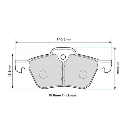 2001 - 2008 MINI MINI (R50) 1.6 Cooper PBS  Front Brake Pads