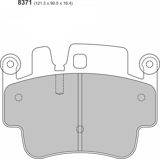 2008 - 2012 PORSCHE 911 (997)  3.6 PBS  Front Brake Pads