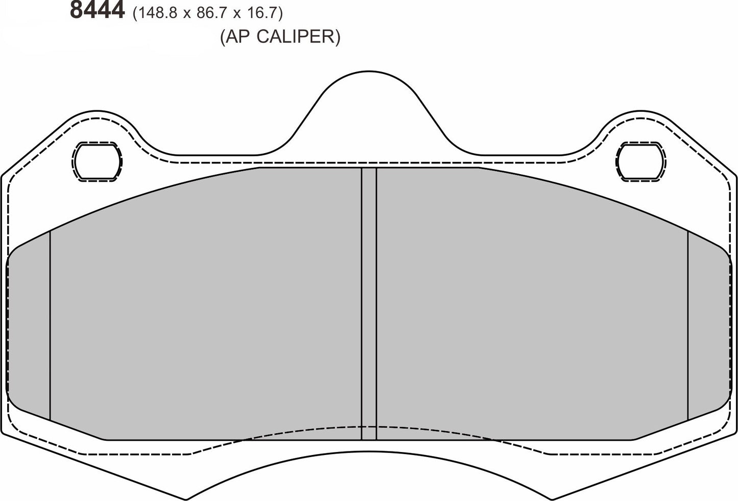 2015 -  MCLAREN 650 LT Coupe 3.8 PBS  Front Brake Pads