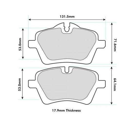 2012 -  MINI MINI PACEMAN (R61) Cooper D PBS  Front Brake Pads