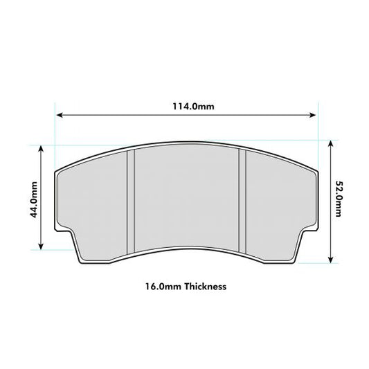 AP RACING CP5104 - Th. 16.0mm  PBS  Rear Brake Pads