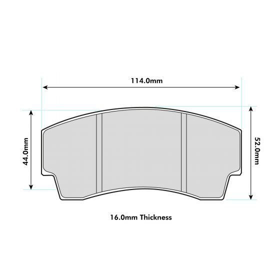 AP RACING CP5109 - Th. 16.0mm  PBS  Rear Brake Pads