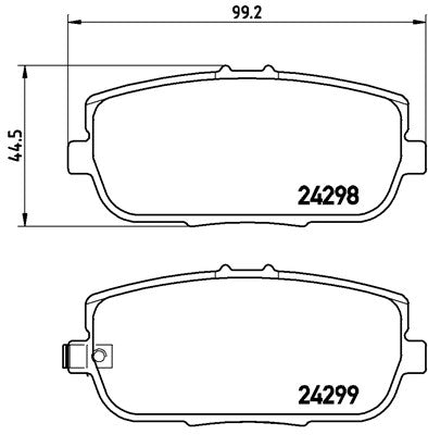 2015 -  MAZDA MX-5 IV (ND) 2.0 PBS  Rear Brake Pads