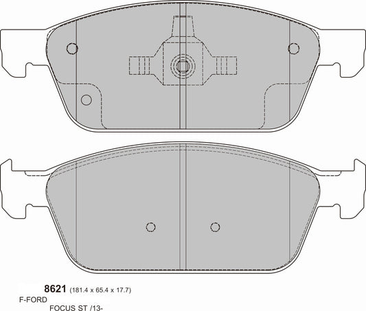 2013 -  FORD Kuga II 2.0 TDCi PBS  Front Brake Pads