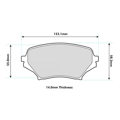 2008 -  MAZDA MX-5 III (NC) 2.0 PBS  Front Brake Pads