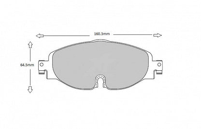 2012 -  AUDI A3 (8V1, 8VK) 1.8 TFSI PBS  Front Brake Pads