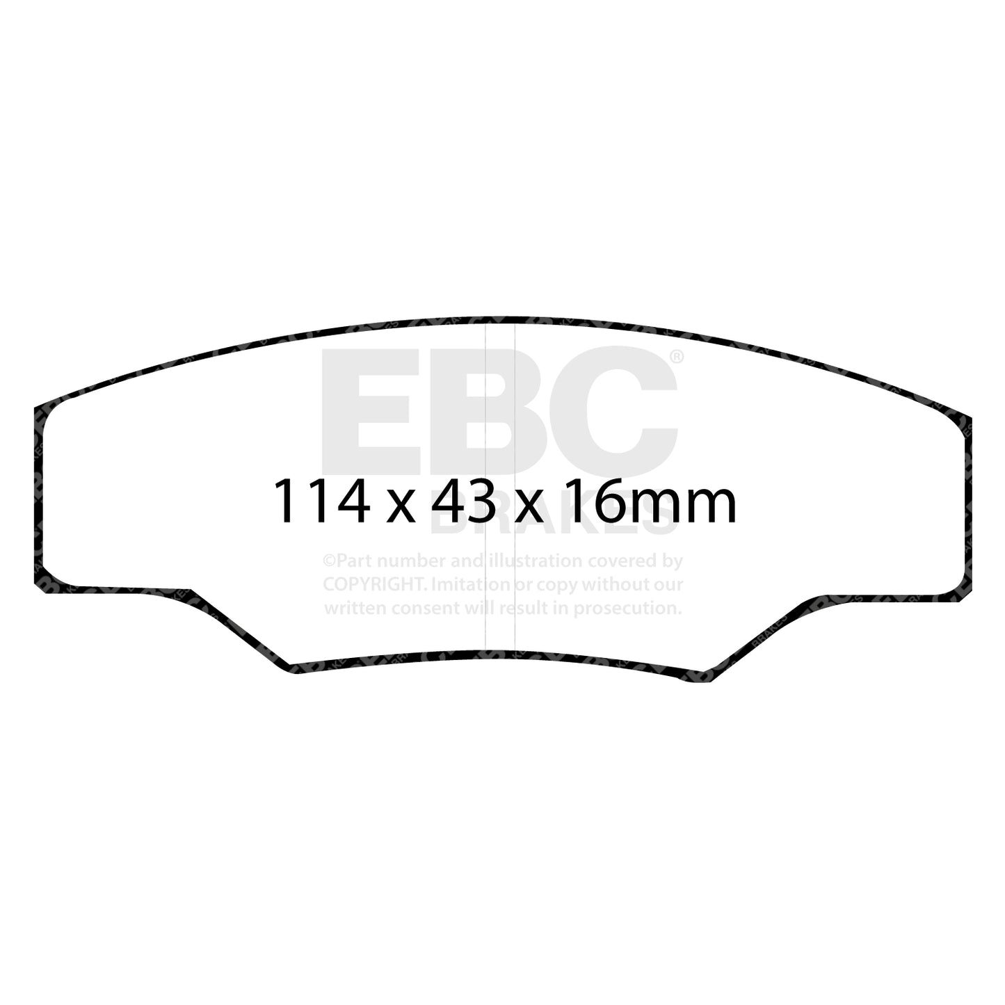 EBC Brakes Greenstuff 6000 Series Truck and SUV Brake Pad Set (DP6992)