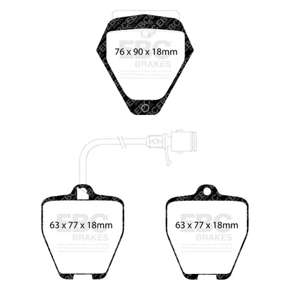 EBC Brakes Greenstuff 6000 Series Truck and SUV Brake Pad Set (DP6992)