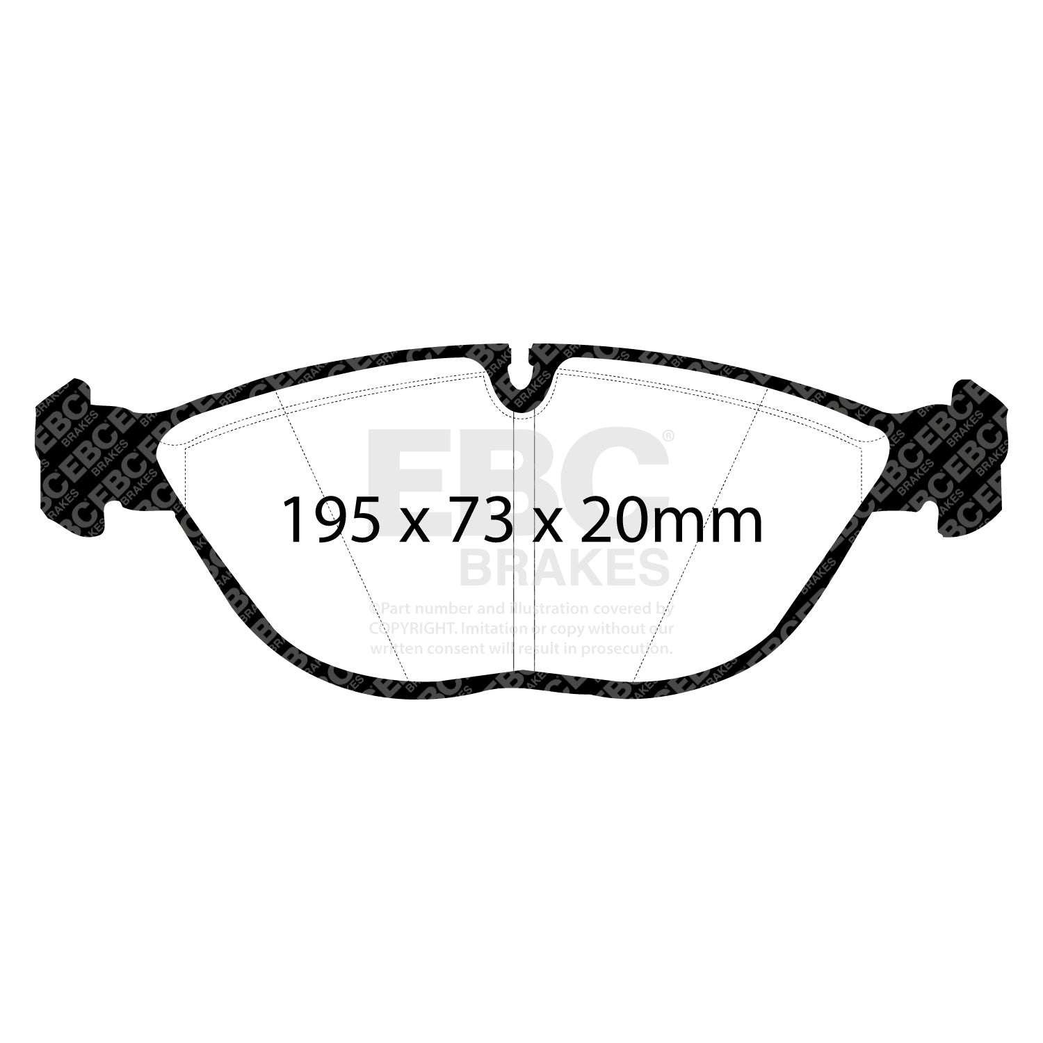 EBC Brakes Greenstuff 6000 Series Truck and SUV Brake Pad Set (DP6992)